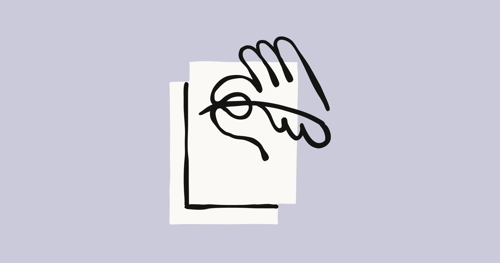 Anthropic announcement illustration for the Claude text watermarking post: an ornate quill pen resting across a detailed engraved hand, on a muted heather background.